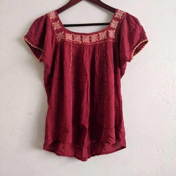 embroidered floral blouse - Picture 1 of 4